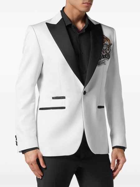 tattoo-appliqué blazer