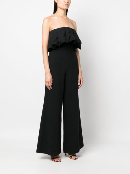 puffball-design strapless jumpsuit