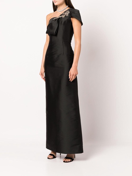 Ines one-shoulder gown