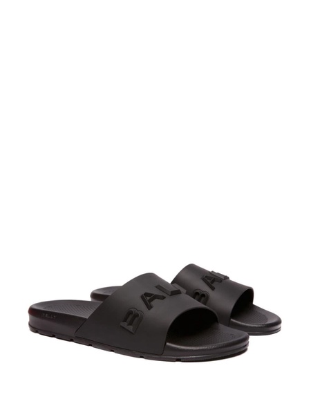 logo-embossed moulded-footbed slides 