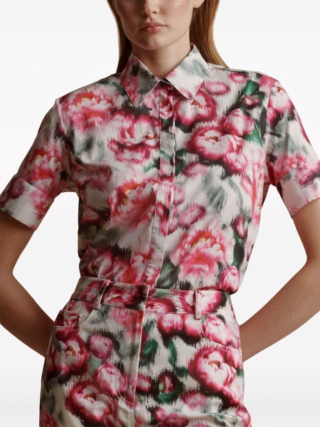 Trapeze floral-print shirt 