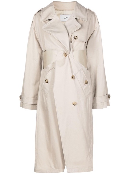 cut-out trench-coat