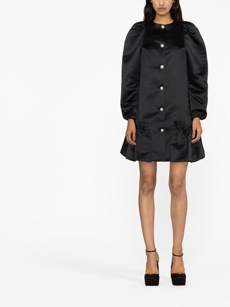 Mystery Puff button-up dress