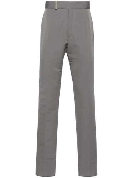 mid-rise tailored trousers