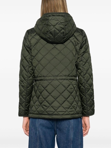 logo-patch quilted jacket