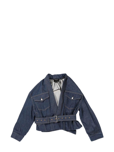 belted denim jacket 