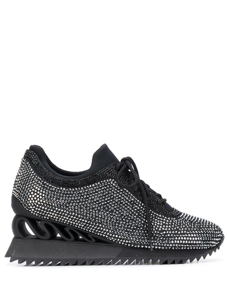 Reiko Wave crystal-embellished sneakers