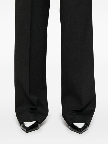 tailored straight trousers