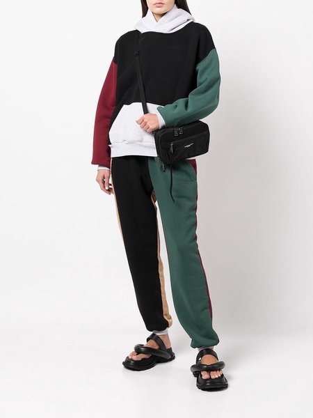 Colourblock panelled track pants