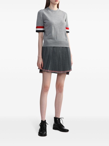 RWB stripe crew-neck merino top