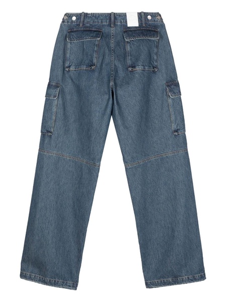 wide-leg cargo jeans