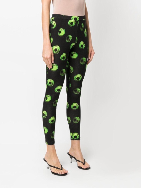 apple-print cotton leggings 