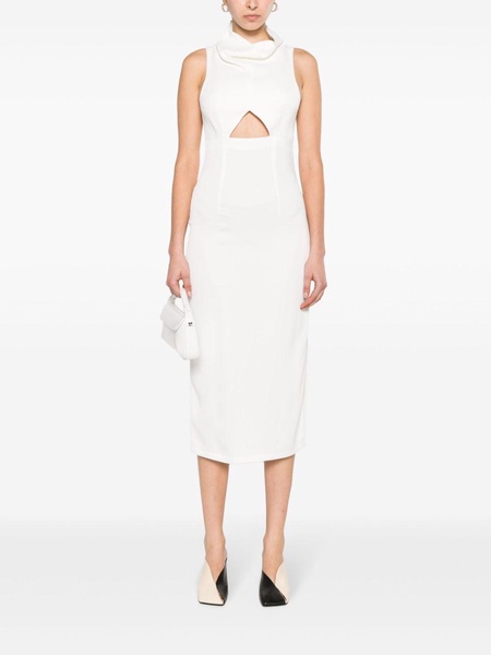 cut-out sleeveless midi dress