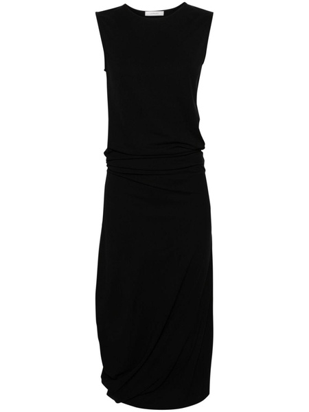 Black Twisted Cotton Dress