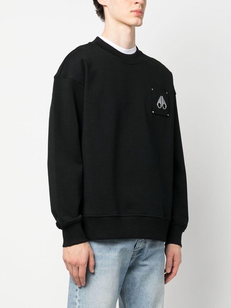 chest logo-patch detail sweatshirt