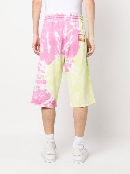 tie-dye print bermuda shorts