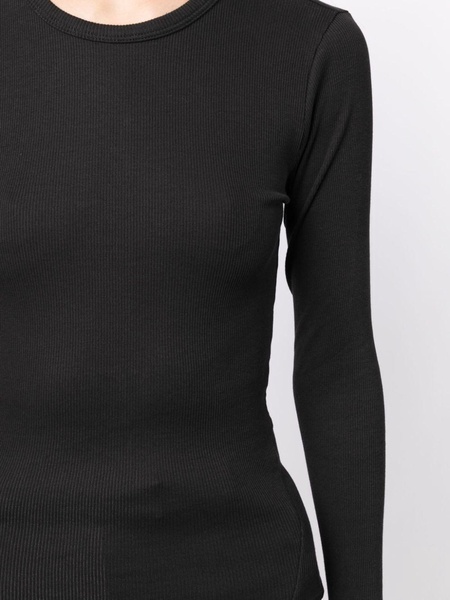 long-sleeved organic-cotton top