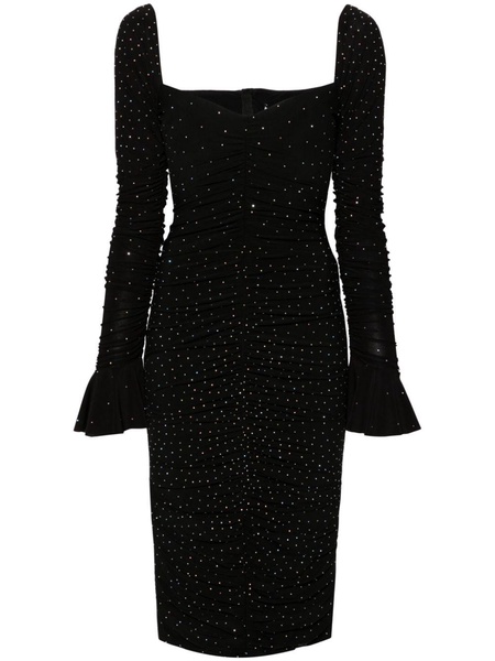 rhinestone-embellished bodycon dress