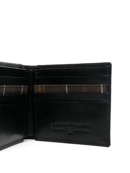 leather tartan wallet and cardholder set