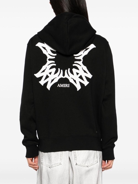 logo print hooded jacket