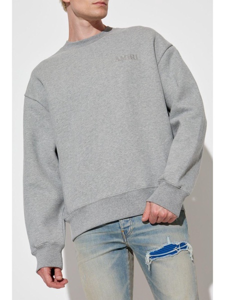 embroidered-logo sweatshirt