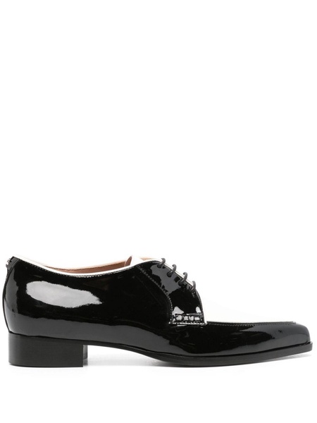 patent-leather brogue shoes