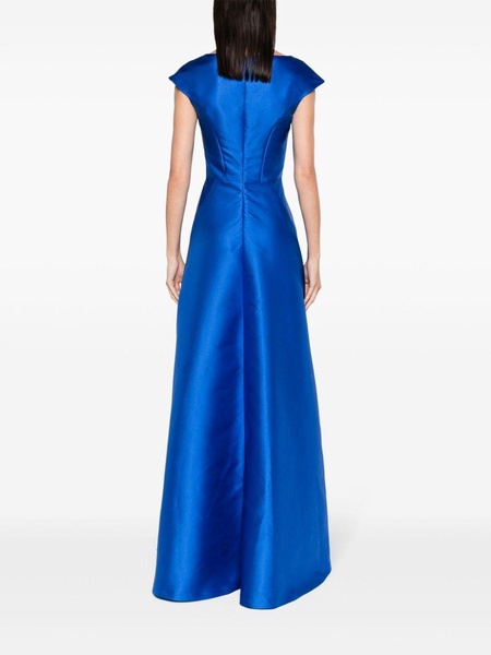 Arnica satin flared gown