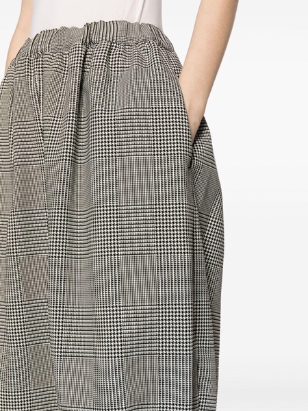 houndstooth tapered trousers