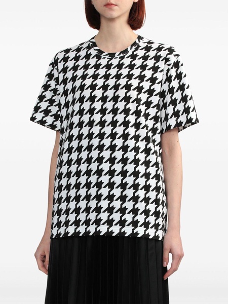 houndstooth cotton T-shirt