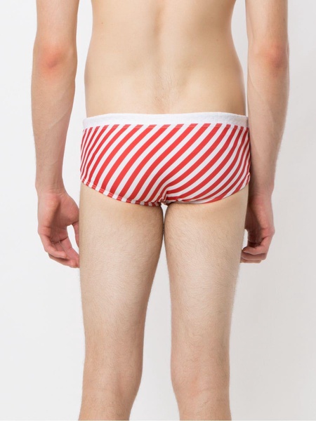 striped swim briefs