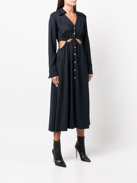 Lou cut-out shirt dress