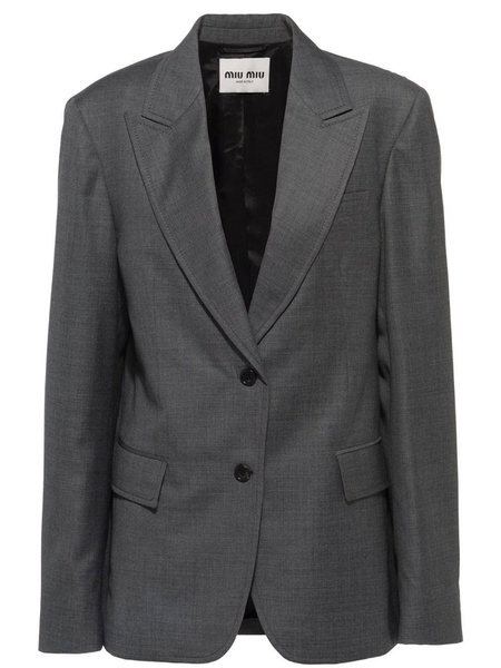 Grisaille single-breasted blazer