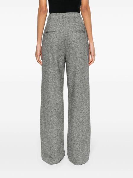 herringbone tailored trousers