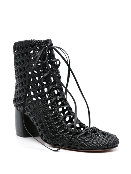 braided ankle boots