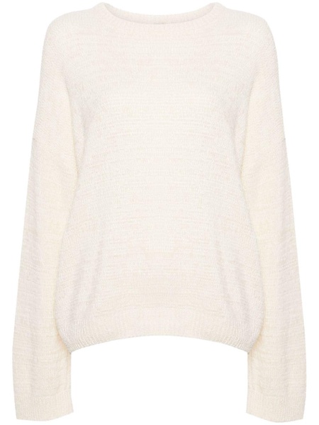 crew-neck drop-shoulder jumper