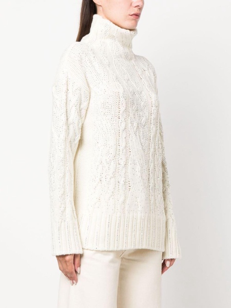 crystal-embellished knit jumper