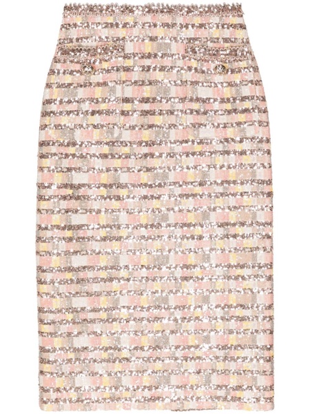 Camaleonte sequin-embellished midi skirt