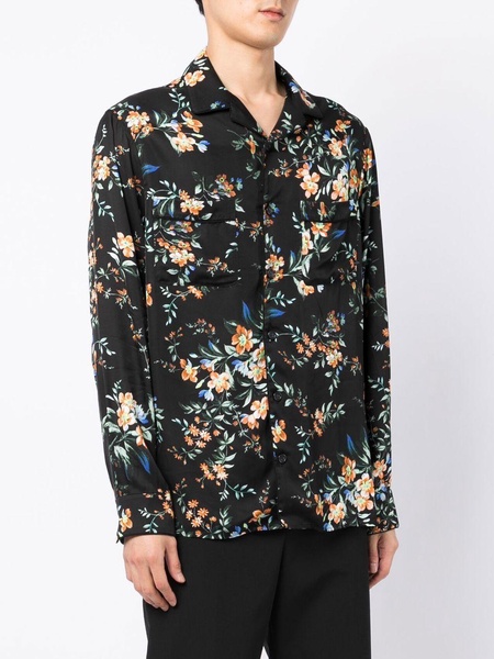 floral-print long-sleeve shirt