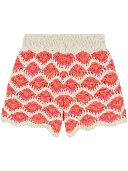 Hawa Mahal crochet-knit shorts