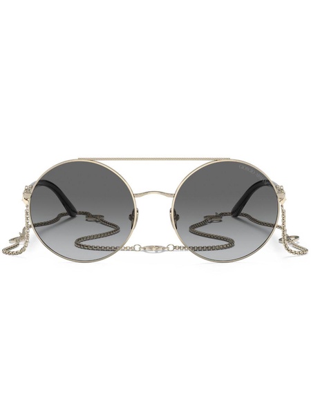 round-frame tinted sunglasses