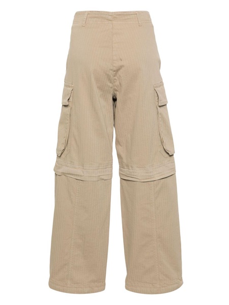 herringbone cargo trousers