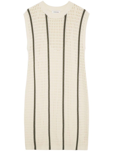 Lanie open-knit minidress