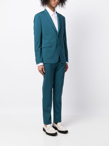 single-breasted wool suit