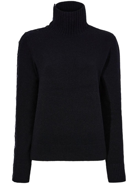 roll-neck press-stud jumper