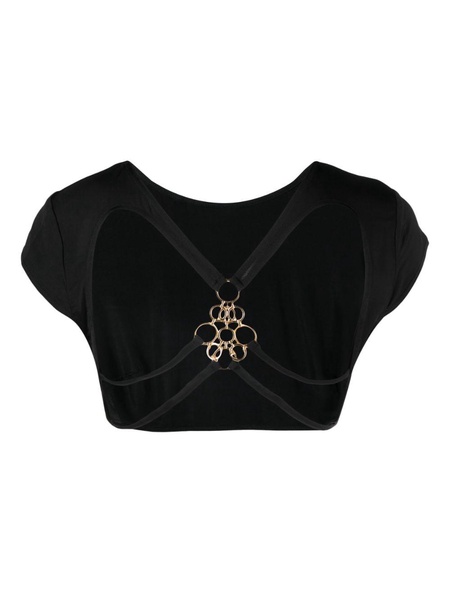 Black Anastacia Beach Crop Top