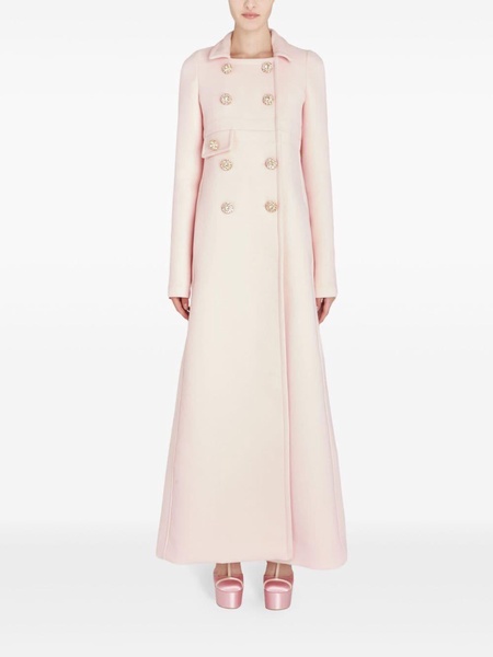 gabardine double-breasted coat