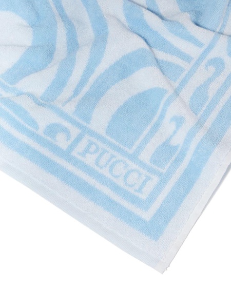 Marmo-jacquard cotton towel