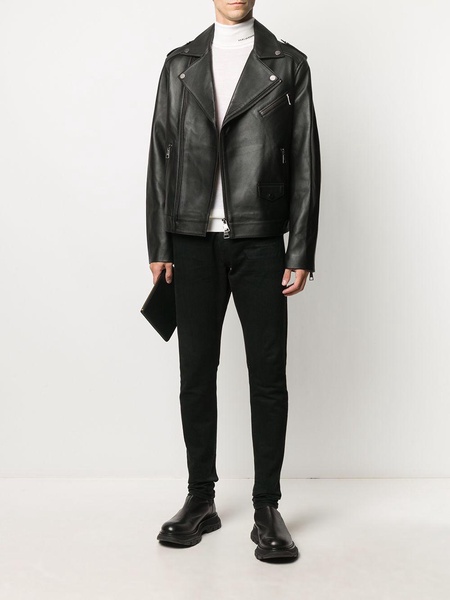 Ikonic leather biker jacket