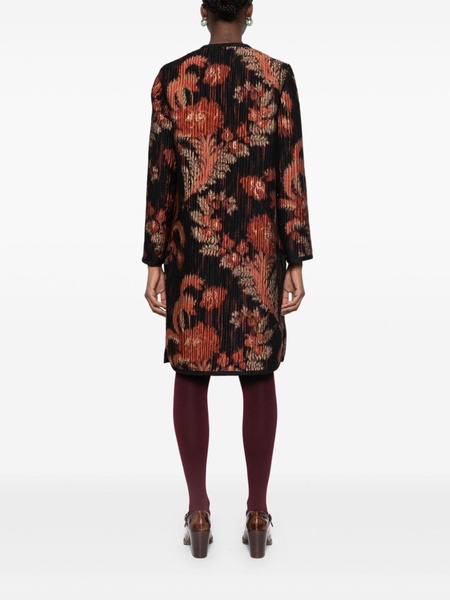 abstract-jacquard coat