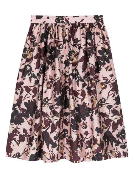 floral-print midi skirt 